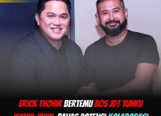 Erick Thohir dan Tunku Ismail Idris Bahas Kolaborasi Sepak Bola Indonesia-Malaysia