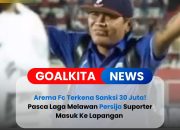 Arema FC Didenda Rp 30 Juta Setelah Suporter Nekat Masuk Lapangan di Laga Lawan Persija