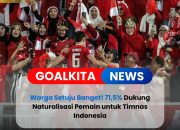 Mayoritas Warga Indonesia Dukung Program Naturalisasi untuk Perkuat Timnas