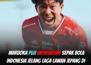 Mitsuru Maruoka Antusias Sambut Laga Indonesia vs Jepang: “Semangat Sepak Bola di Indonesia Luar Biasa”