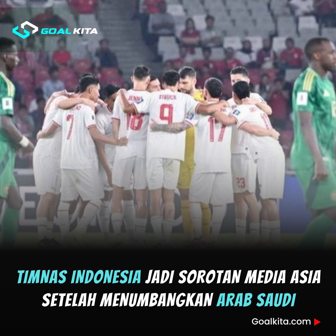 Timnas Indonesia merayakan kemenangan bersejarah atas Arab Saudi di Kualifikasi Piala Dunia 2026.