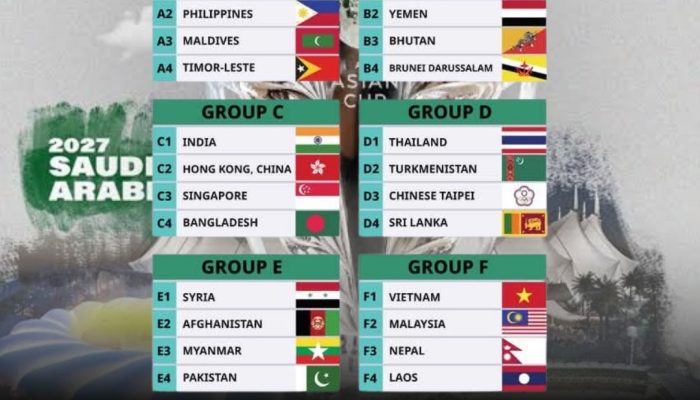 Hasil Drawing Kualifikasi Piala Asia 2027: Vietnam dan Malaysia di Grup Neraka!