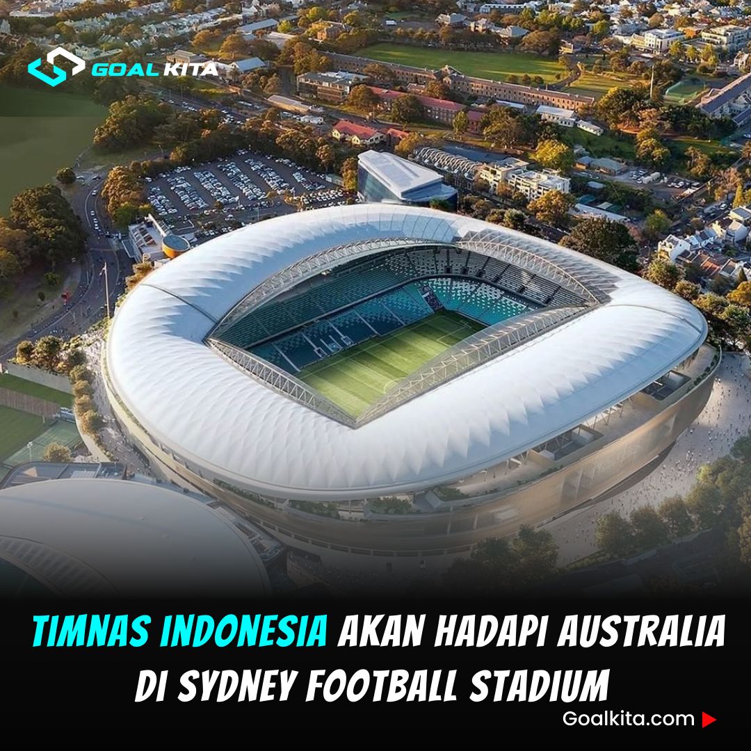 Australia vs Indonesia di Sydney Football Stadium pada Kualifikasi Piala Dunia 2026.