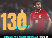 Ranking FIFA Timnas Indonesia Turun ke Posisi 130 Usai Kalah dari Filipina