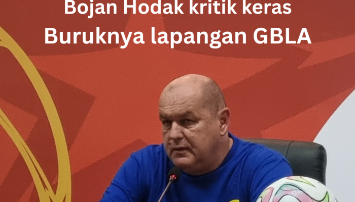 Kondisi Lapangan GBLA Jadi Sorotan, Bojan Hodak Sebut Hambat Performa Persib